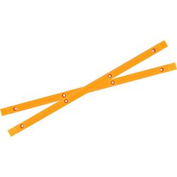 Yocaher Neon Orange Skateboard Rails