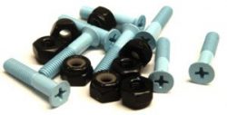 Standard Light Blue Skateboard Hardware Set – 1″