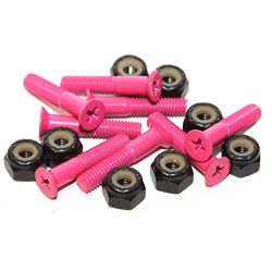 Standard Pink Skateboard Hardware Set – 1″