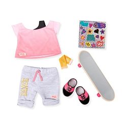 Our Generation Skateboarding and Dance Clothing Outfit Set for 18″ Dolls