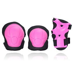 eNilecor Kid’s Knee Pads Elbow Pads Wrist Guards for Skateboarding Cycling Inline Skating  ...