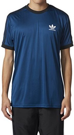 adidas Skateboarding  Men’s Clima Club Jersey Blue Night/Black/White Medium