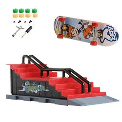 YXTech Mini Skate Park Ramp Parts for Tech Deck Fingerboard Finger Skateboard With Ultimate Park ...