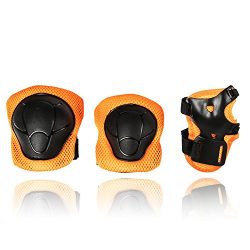 eNilecor Kid’s Knee Pads Elbow Pads Wrist Guards for Skateboarding Cycling Inline Skating  ...