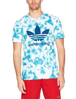 adidas Originals Men’s Tops | Skateboarding Graphic Tee, Energy Blue/Crystal, Medium