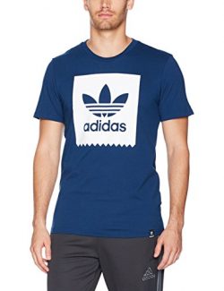 adidas Originals Men’s Tops | Skateboarding Blackbird Logo Tee, Mystery Blue/White, Large