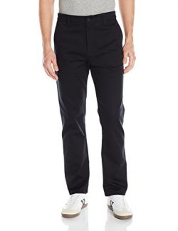 adidas Originals Men’s Adidas Skateboarding Chino Pants, Black, 34 X 32