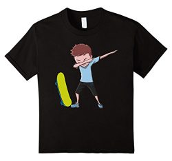 Kids Skateboarding Dabbing Boy Funny Dab Dance T-shirt 12 Black