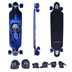 Slendor 41 Inch Maple Drop Through Longboard Complete Skateboard