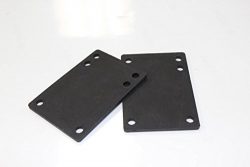 Rubber Skateboard Riser Pad 1/8 3Mm Pack Of 2 Black