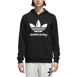 adidas Skateboarding Men’s Clima 3.0 Hoodie Black/White 3 Large