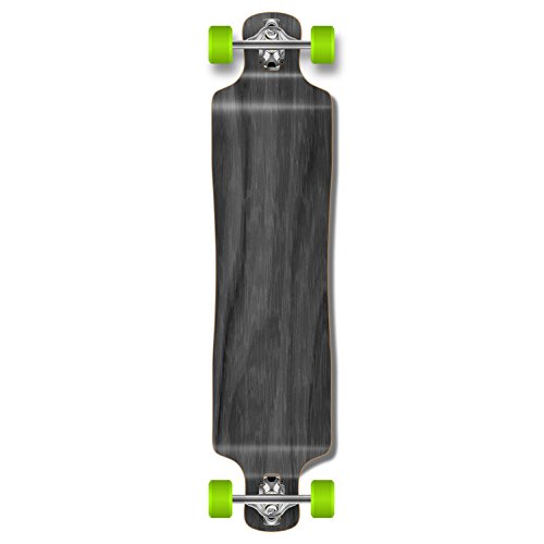 Punked Lowrider Drop down through Longboard Complete skateboard (Black ...