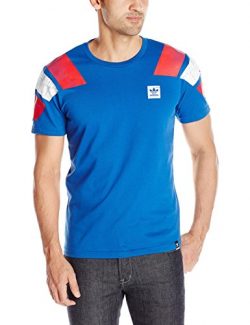 adidas Originals Men’s Skateboarding Copa France Tee, Equipment Blue, Medium