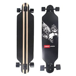 MAGIC UNION 41 Inch Maple Drop Down Longboard Complete Skateboard