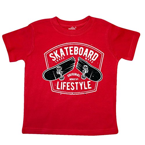 inktastic Skateboard Lifestyle Toddler T-Shirt 3T Red - SkateboardMe ...