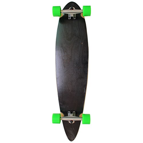 Rimable Stained Pintail Longboard BLACKGREEN - SkateboardMe | SkateboardMe