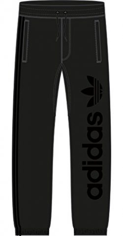 adidas Originals Men’s Skateboarding Sweat Pants, Black/Black, M