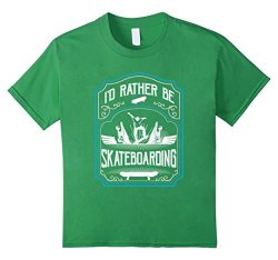 Kids Skateboard Clothes Tee-Shirt – I’d Rather Be Skateboarding 8 Grass