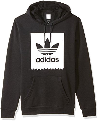 adidas Originals Men's Skateboarding Solid Blackbird Hoodie, Black ...