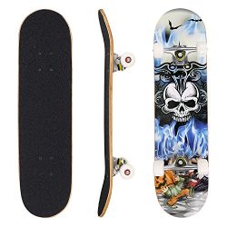 dongchuan Skateboard Complete Profession Wood Full Size Skate Board 31″x 8″, Christm ...