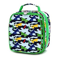 Insulated Water Resistant Lunch Bag for kids children Thermal Lunchbox Camo Skateboard