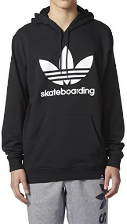 adidas Skateboarding Men’s Clima 3.0 Hoodie Black/White 2 Large