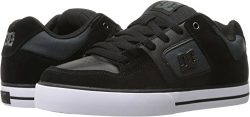 DC Men’s Pure SE Skateboarding Shoe, Black/Dark Grey, 9 D US