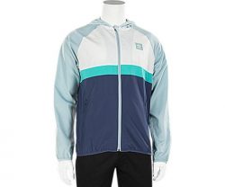 adidas Originals Men’s Skateboarding Blackbird Wind Jacket, Ash Grey/Shock Green, S