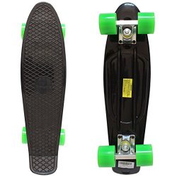 Rimable Complete 22″ Skateboard (Black & Green)