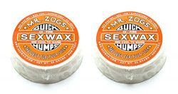 Sex Wax Unisex Quick Humps Surf Wax/4X Firm – Orange Twin Pack