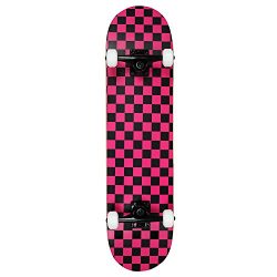 Krown KRRC-56 Rookie Checker Skateboard, Black/Pink, 7.75″