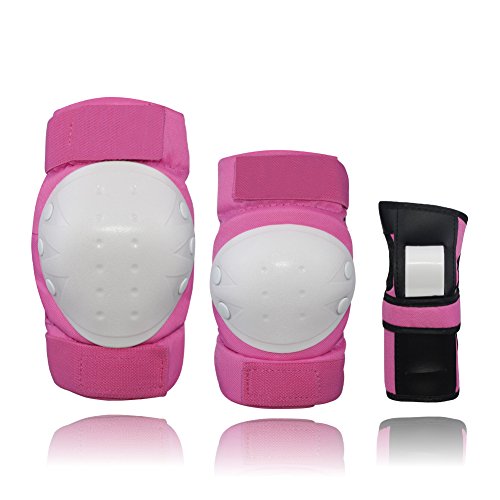 CCTRO Child Youth Adult Knee Pads Elbow Pads Wrist Guards 3 In 5 ...