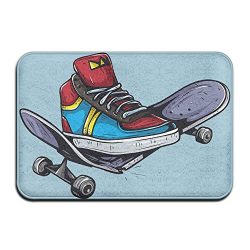 Door Floor Mat Area Rug Anti-Skid Foot Pad Skateboard Shoes Water Absorption Doormats For Home I ...